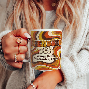 Taza De Café Arte de receta de Té de Amistad Groovy