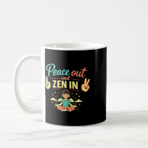 Taza De Café Arte de salud mental con vibraciones relajantes y