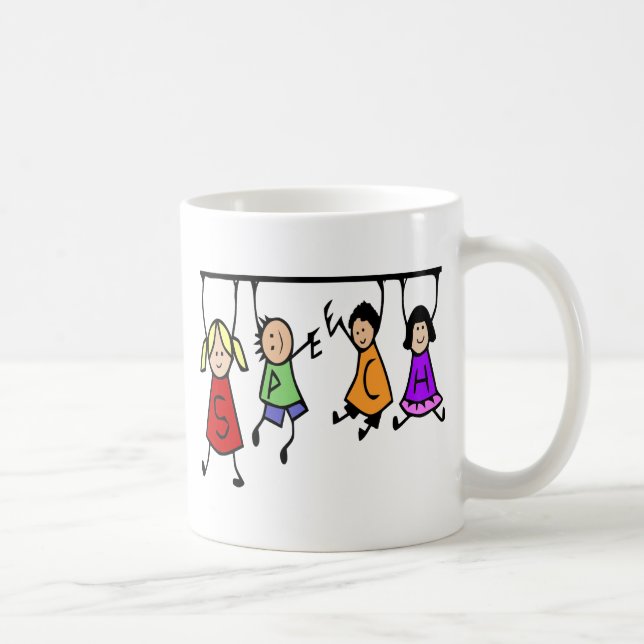 Taza De Café Arte de terapia terapéutica de habla Personalizado (Derecha)