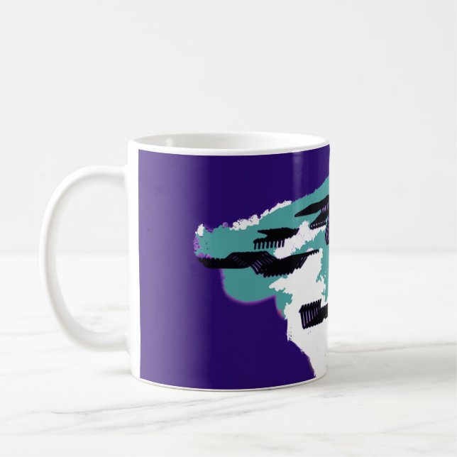Taza De Café Arte de tiburón  (Izquierda)