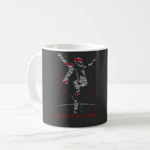 Taza De Café Arte de Tipografía Musical Diseño Moderno para A