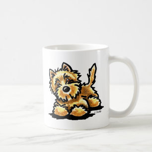 Taza De Café Arte de trigo de Terrier de mojón