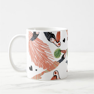 Taza De Café Arte de Verano Tropical de Aves Tucán