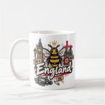 Arte de viaje de Inglaterra dibujado a mano Monume