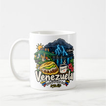 Arte de viaje dibujado a mano de Venezuela Monumen