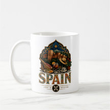 Arte de viaje vintage de España Monumento