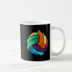 Taza De Café Arte De Voleibol Divertido Para Niños Chicas Volei