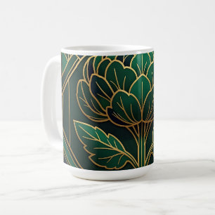 Taza De Café Arte Deco Alcachofa