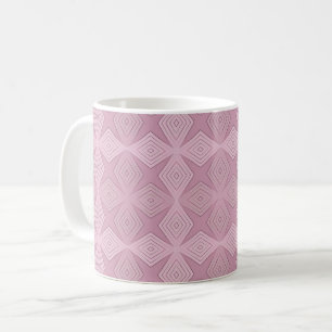 Taza De Café Arte deco geométrico lila ahumado