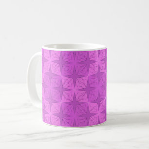 Taza De Café Arte deco geométrico lila brillante