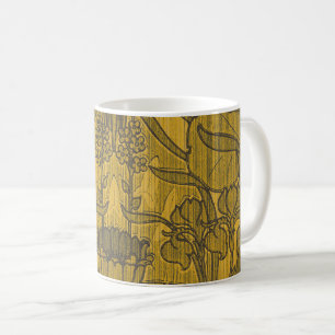 Taza De Café Arte decorativo vintage floral Art Nouveau