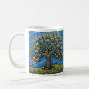 Taza De Café Arte del árbol de la vida, celta
