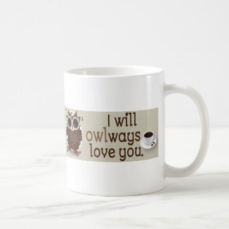 Taza De Café Arte del búho del grano de café