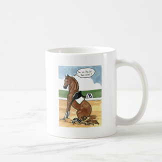 Taza De Café Arte del caballo EN EL PEDAZO ahora qué