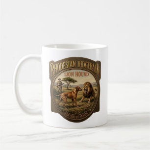 Taza De Café Arte del Lebrel León Rhodesiano