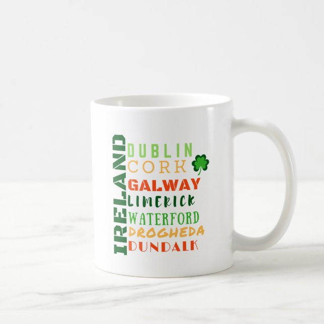 TAZA DE CAFÉ ARTE DEL METRO DE IRLANDA (Derecha)