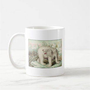 Taza De Café Arte del oso polar del vintage