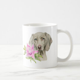 Taza De Café Arte del perro de Weimaraner