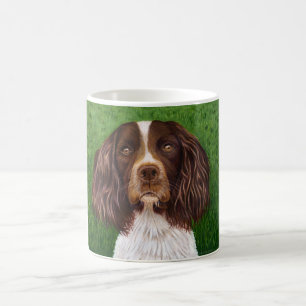 Taza De Café Arte del perro del perro de aguas de saltador