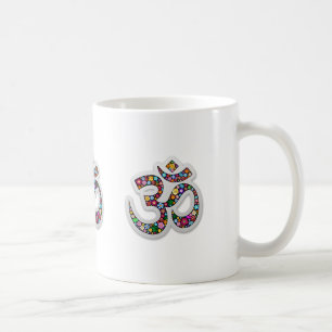 Taza De Café Arte del símbolo floral Namaste
