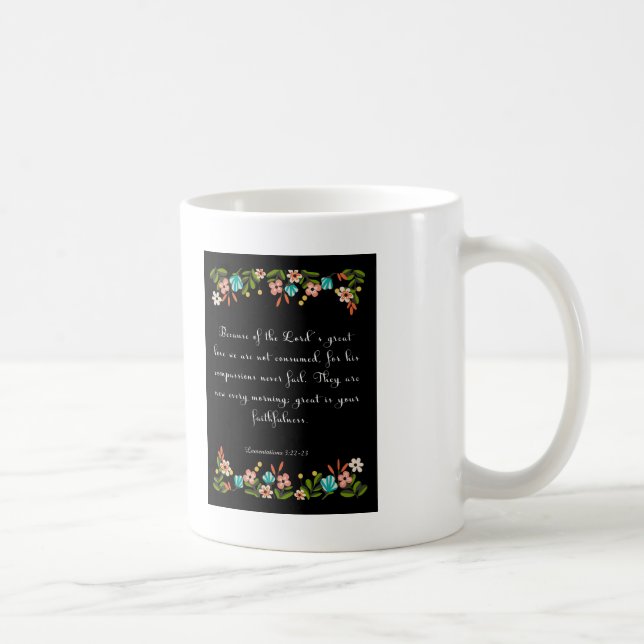 Taza De Café Arte del verso de la biblia - 3:22 de la (Derecha)