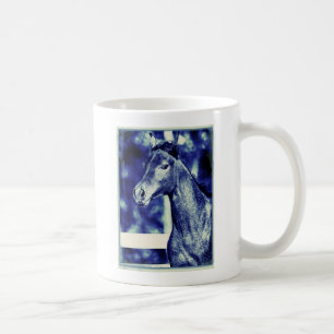 Taza De Café Arte digital de la Arabia Saudita Azul