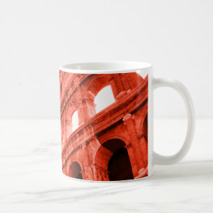 Taza De Café Arte digital del Coliseo y estatuas/esculturas