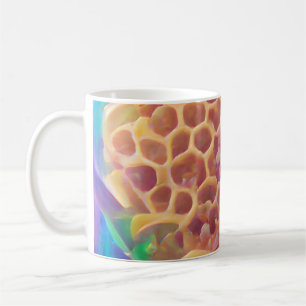 Taza De Café Arte digital psicodélico de Honeycomb