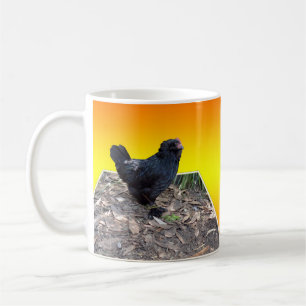 Taza De Café Arte Dimensional del balanceador negro,