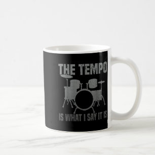 Taza De Café Arte divertido de batería para hombres y mujeres D
