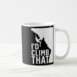 Taza De Café Arte divertido de escalada en roca para hombres y