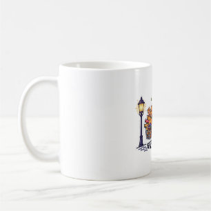 Taza De Café Arte divertido de Halloween de bruja haciendo comp