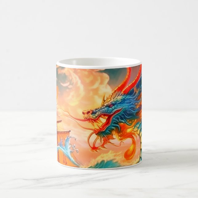 Taza De Café Arte Dragon (Centro)