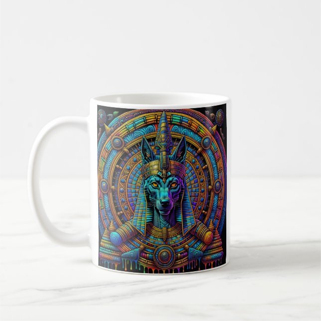 Taza De Café Arte egipcio de Anubis (Izquierda)