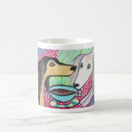 Taza De Café Arte emplumado café de consumición de SALUKI