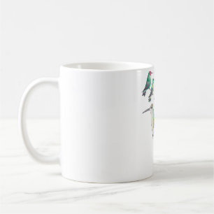 Taza De Café Arte en acuarela de especies de colibríes