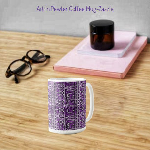 Taza De Café Arte En Pewter