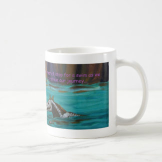 Taza De Café Arte esquelético de la fantasía del caballo