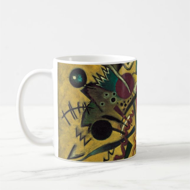 Taza De Café Arte expresionista abstracto moderno de Kandinsky (Izquierda)