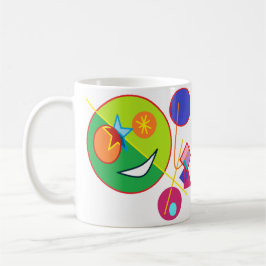 Taza De Café Arte Feliz Abstracto