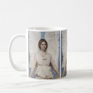 Taza De Café Arte fino victoriano vintage del ángel de Abbott T