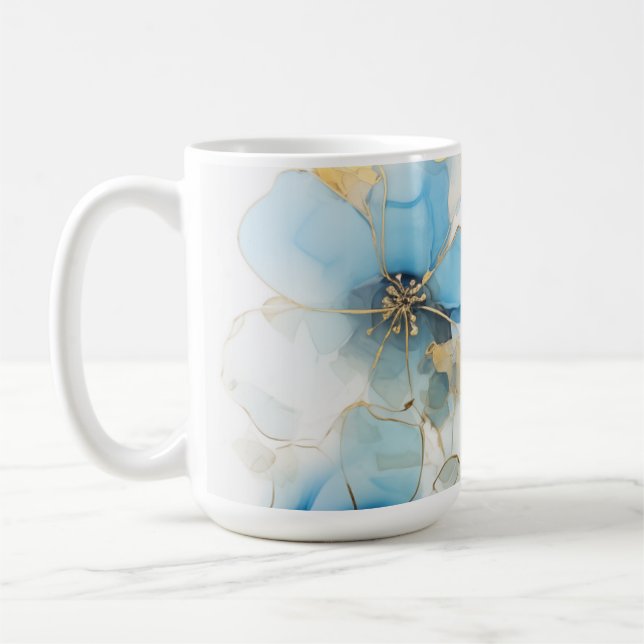 Taza De Café Arte floral  (Izquierda)
