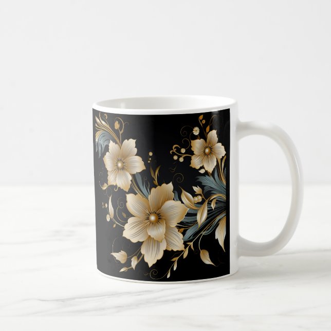 TAZA DE CAFÉ ARTE FLORAL #2 (Derecha)