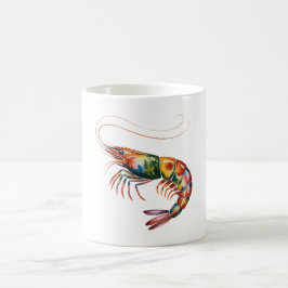 Taza De Café Arte floral de camarones
