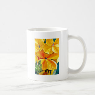 Taza De Café Arte floral original acuarela floral