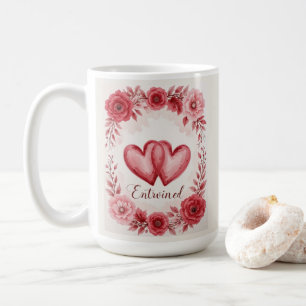 Taza De Café Arte floral romántico
