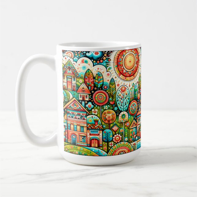 Taza De Café Arte folclórico (Izquierda)