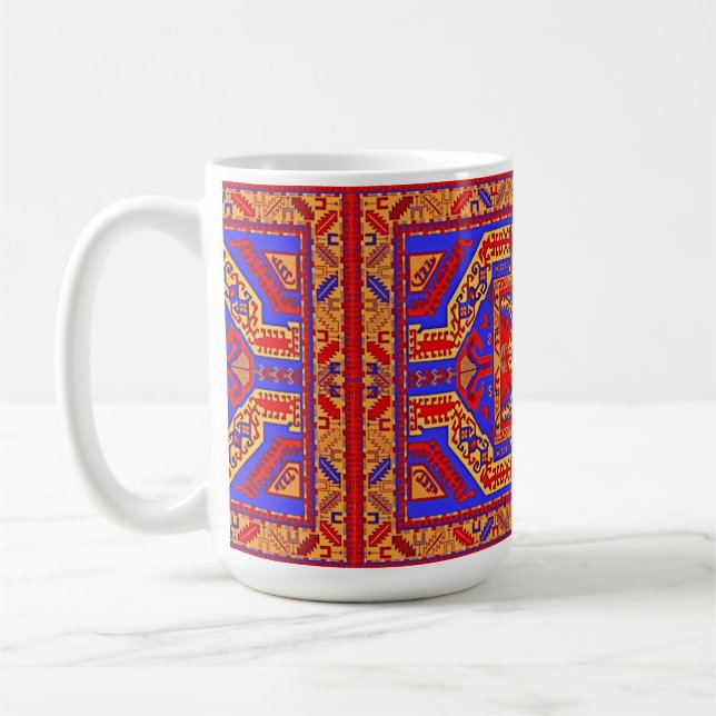Taza De Café Arte folclórico armenio Mug (Izquierda)