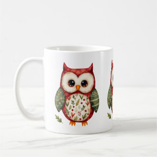 Taza De Café Arte Folclórico Búho Parche Cottagecore