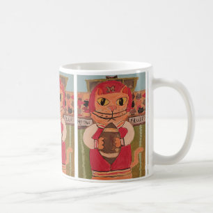 Taza De Café Arte folclórico del jugador de fútbol